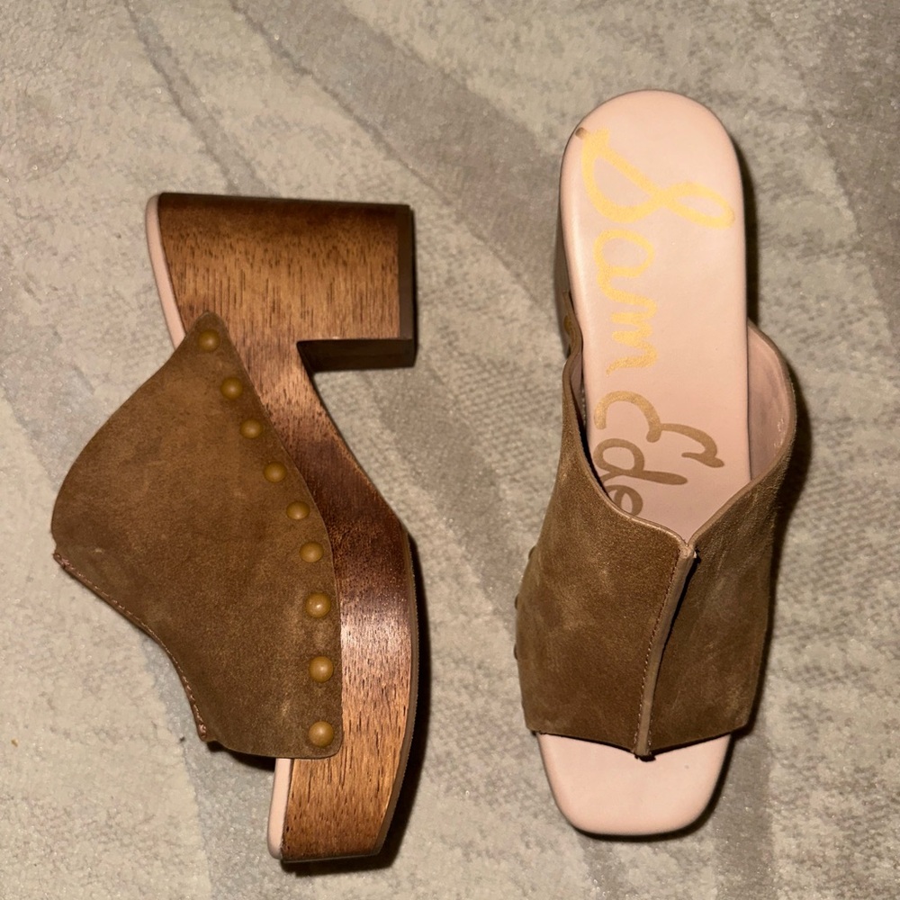 Sam Edelman Brown Women's Mules NEVER WORN!!